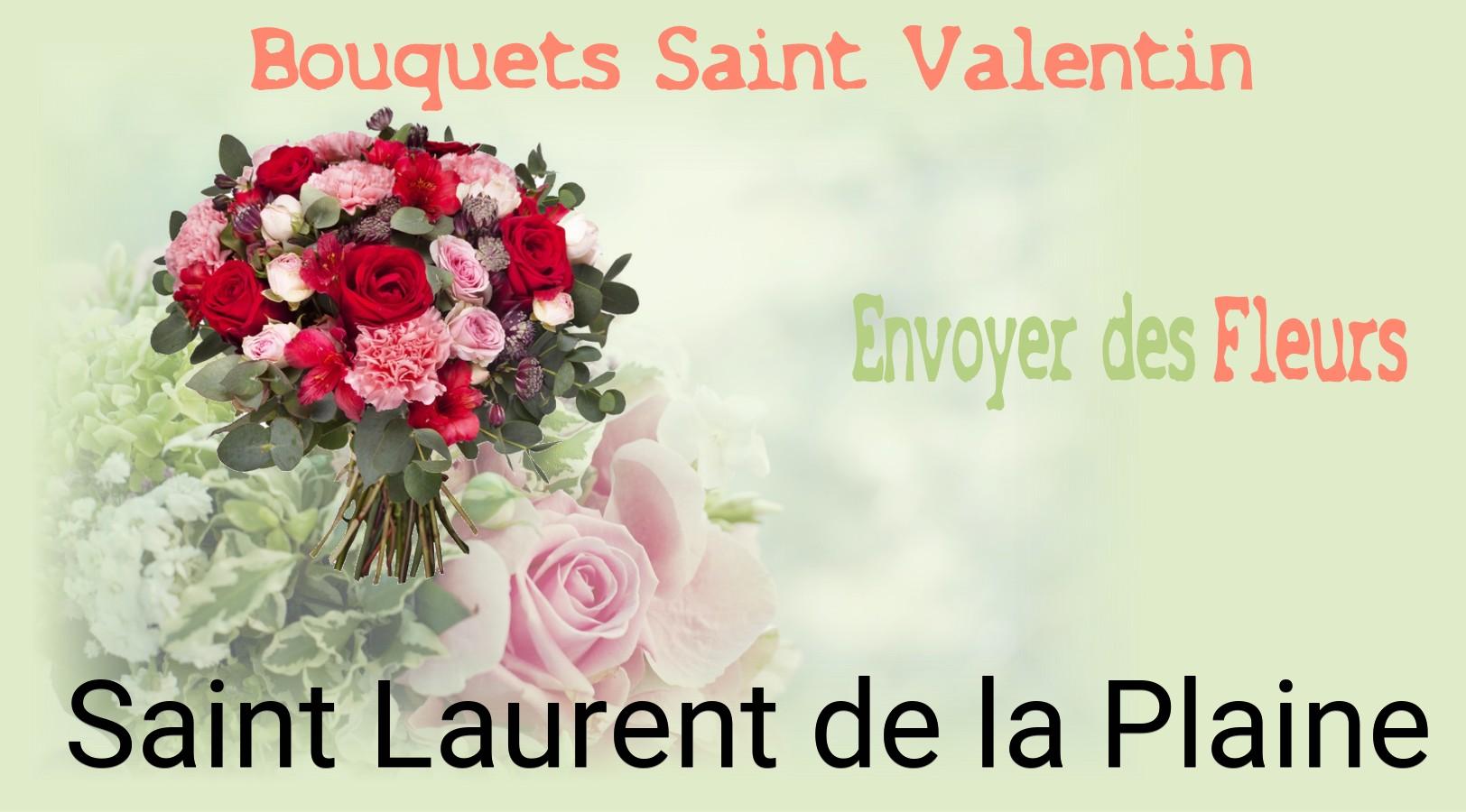 Roses de Saint-Valentin livrées à Saint-Laurent-de-la-Plaine